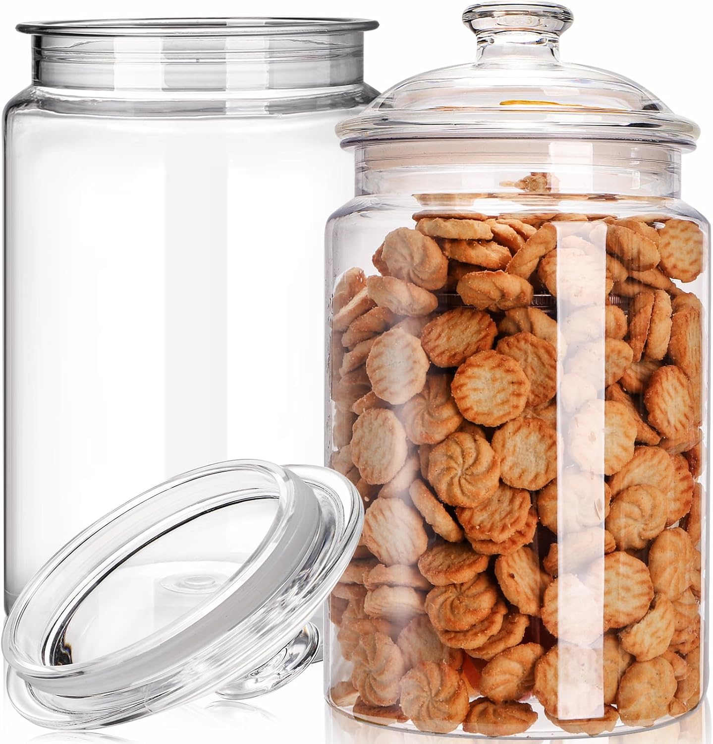 Food Storage Canister - 2 Pack 130 oz Large Cookie