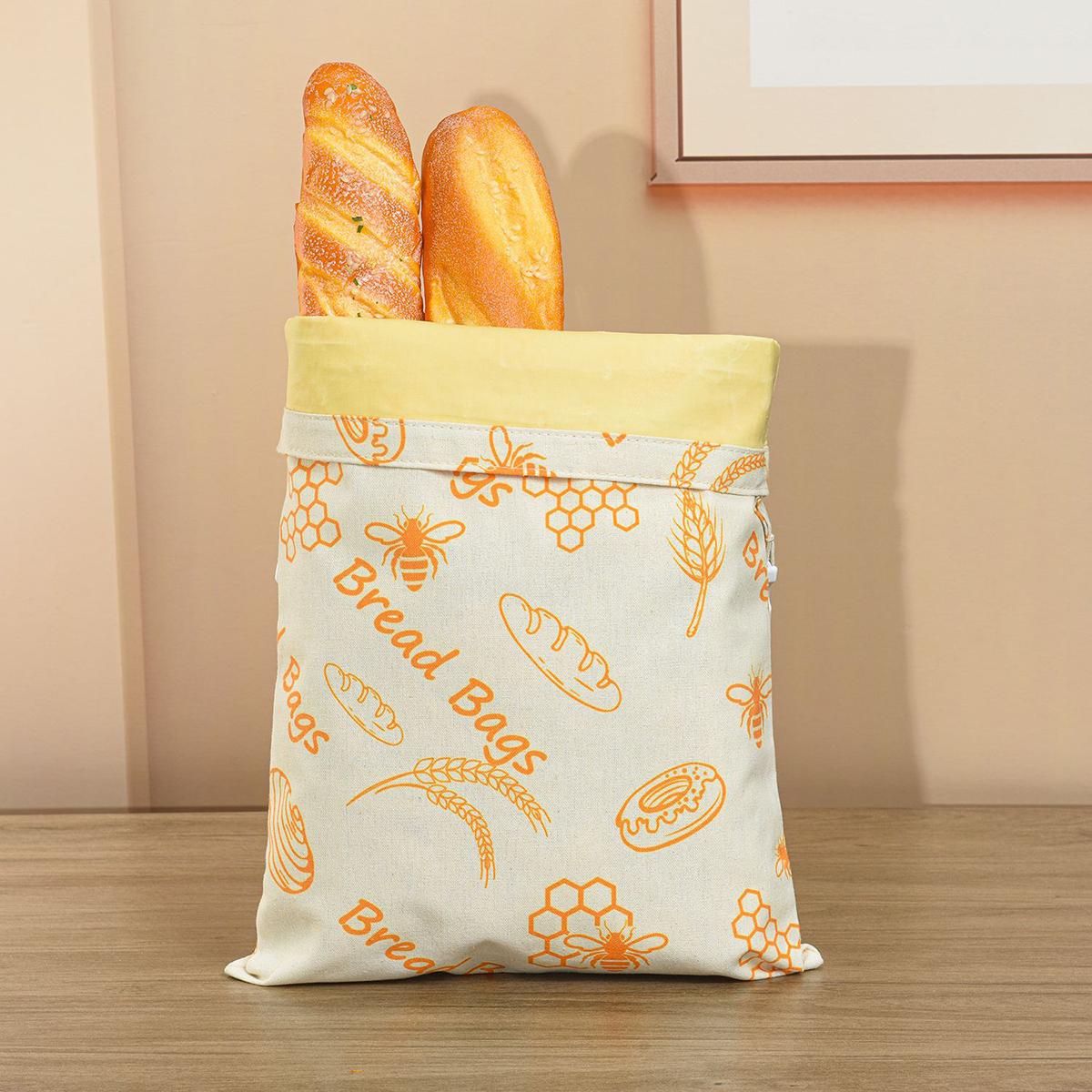 Food Storage No Plastic - Beeswax Bread Bags Reusable Bread Bag