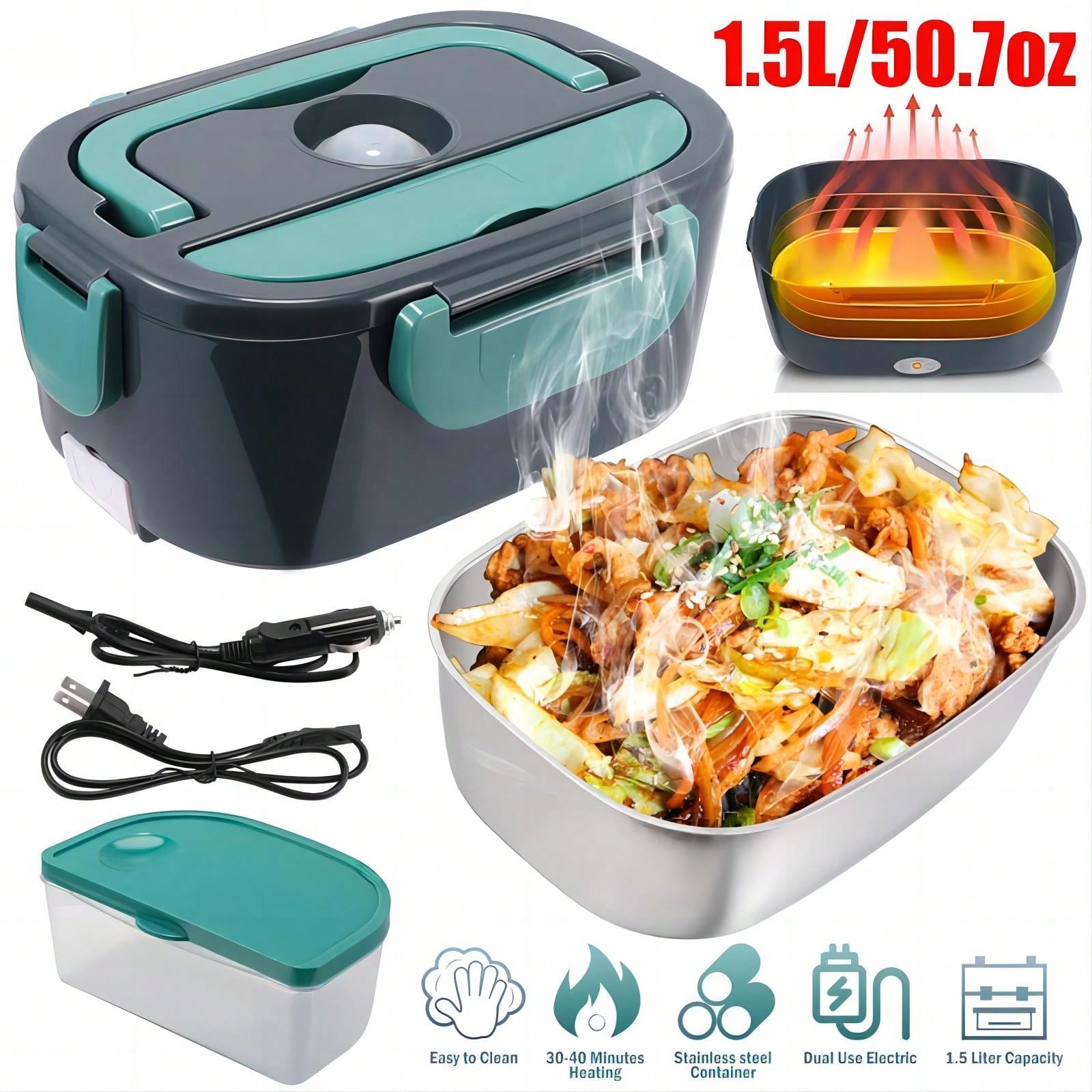 Portable Food Warmer - 1.5 L 60W Electric Lunch Box