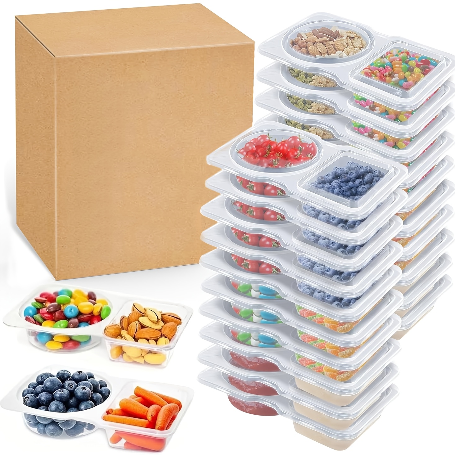 Food Storage Containers Plastic Box - 10Pcs Food Storage Containers with Lids