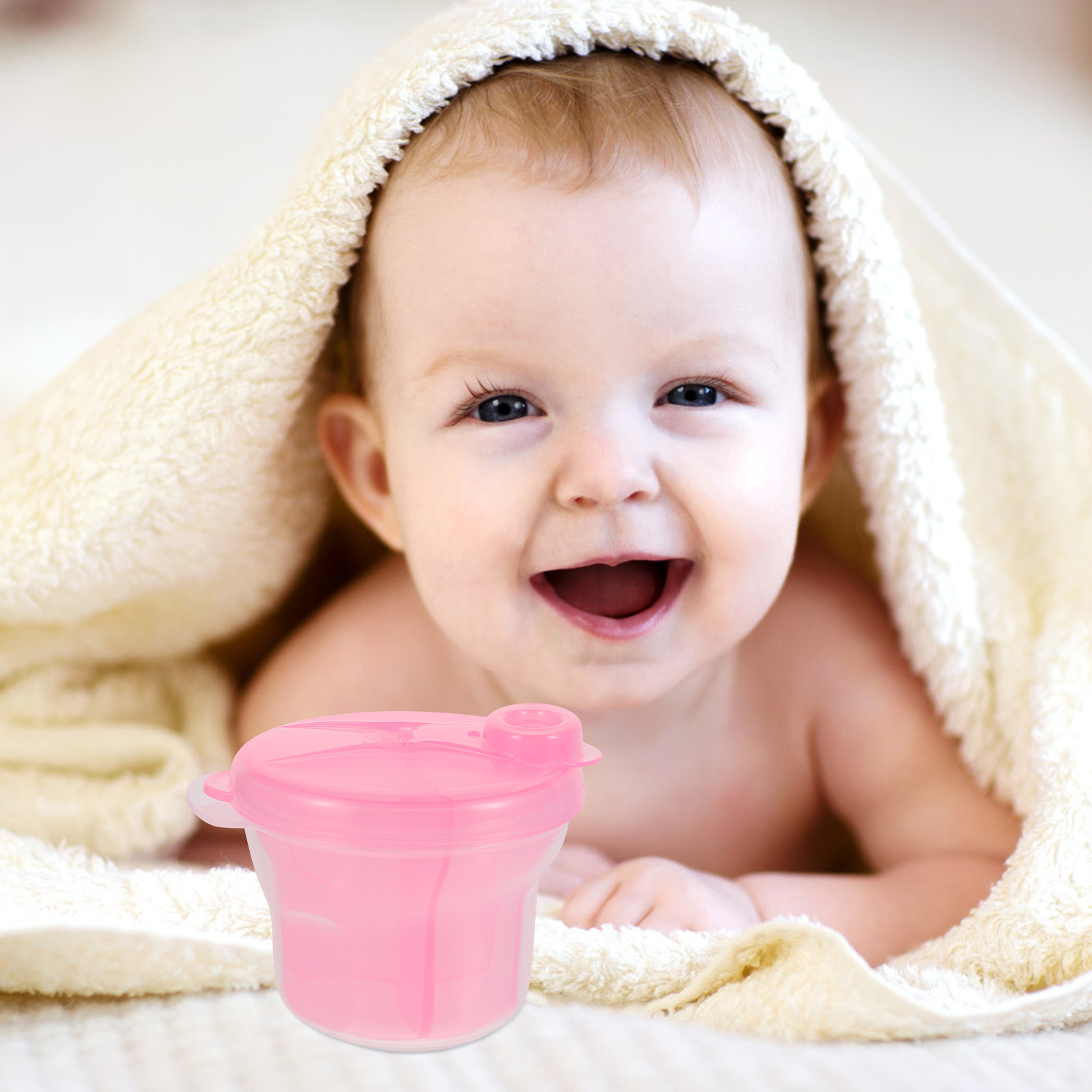 Food Storage Baby - 4Pcs Milk Powder Dispenser Rotating Portable