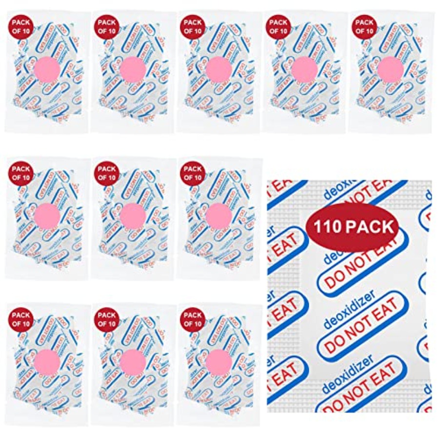 Food Storage Bags Reusable - 110 Packs 100CC Food Grade Oxygen