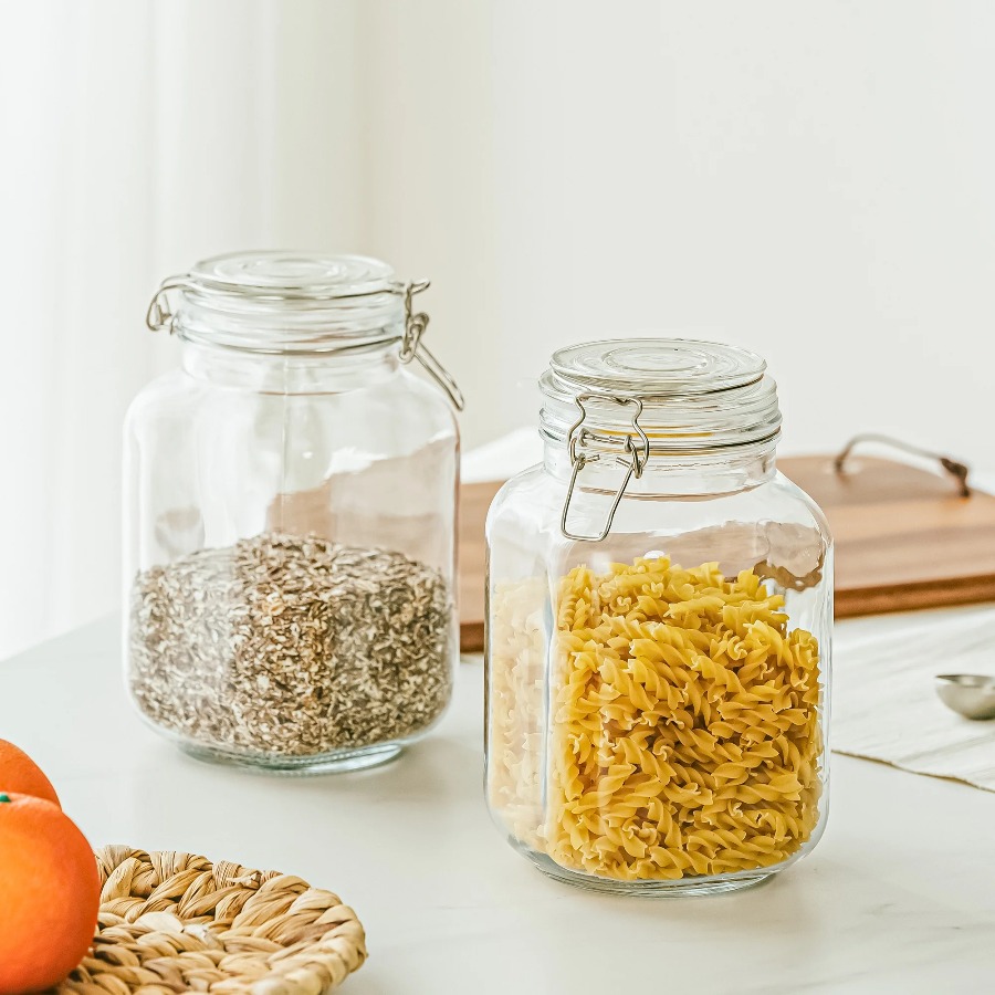 67 oz Glass Airtight Food Stor - Food Storage Canister ulasan dan harga