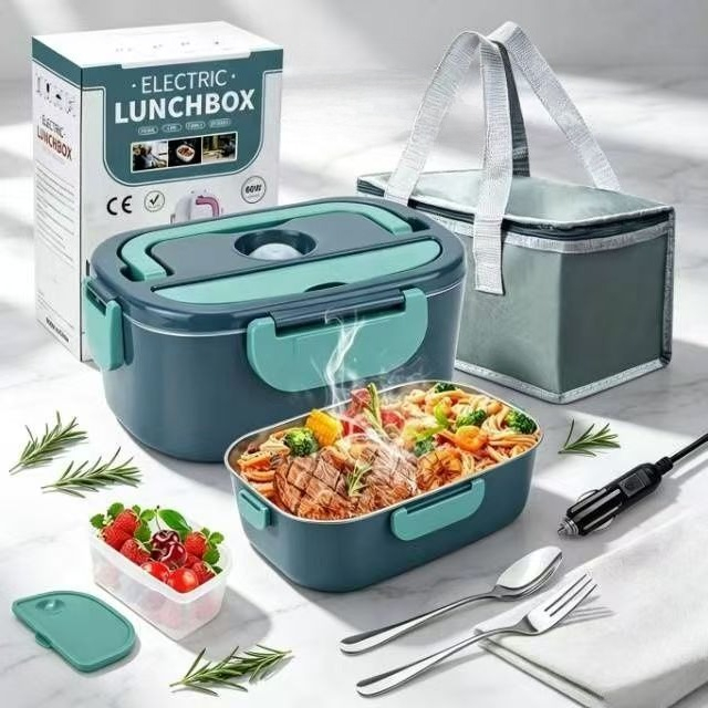 100W Electric Heating Lunch Bo - Portable Food Warmer ulasan dan harga