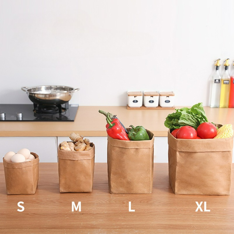 Kraft Paper Bag Washable Paper - Food Storage In Plants ulasan dan harga