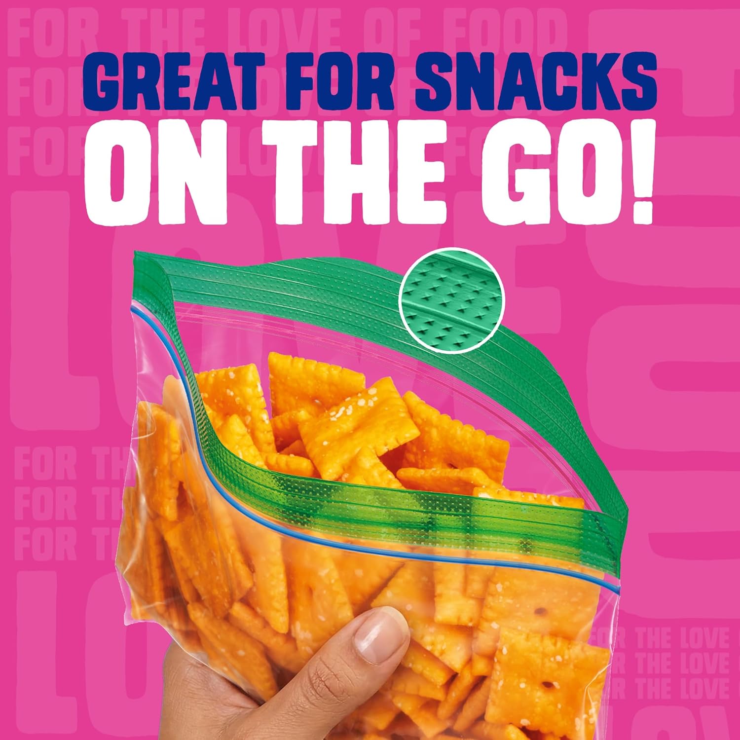 Ziploc Snack Bags, Easy Open a - Food Storage Ziploc Bags ulasan dan harga