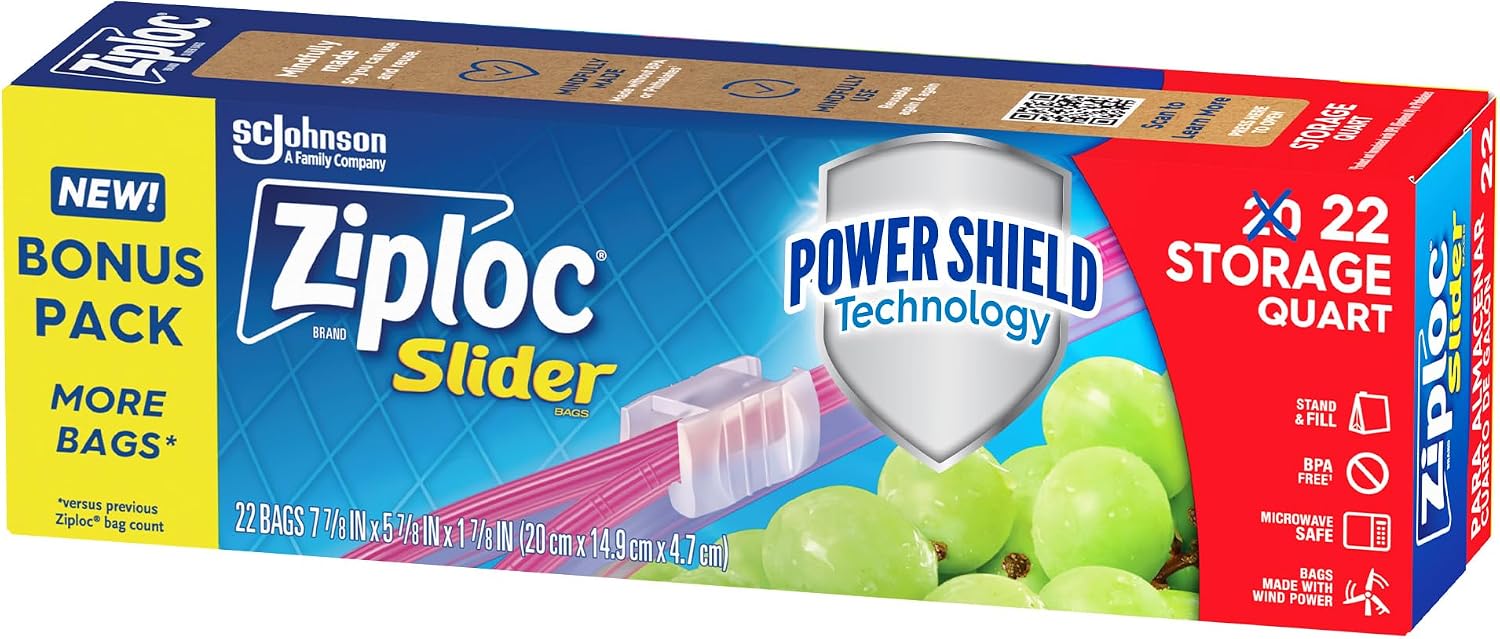 Ziploc Quart Food Storage Slid - Food Storage Ziploc Bags ulasan dan harga