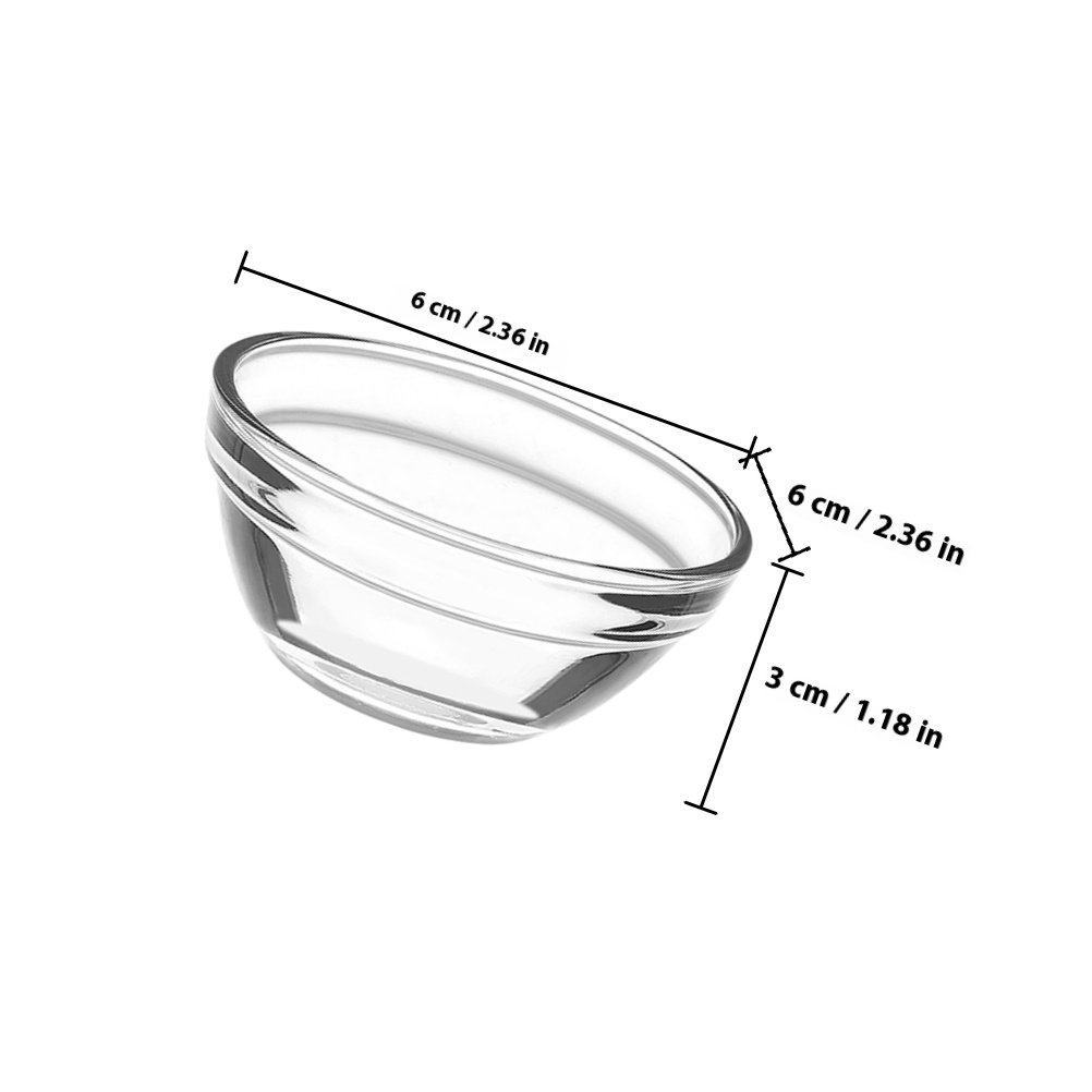 3Pcs Small Glass Bowls Set Cle - Food Storage Glass Set ulasan dan harga