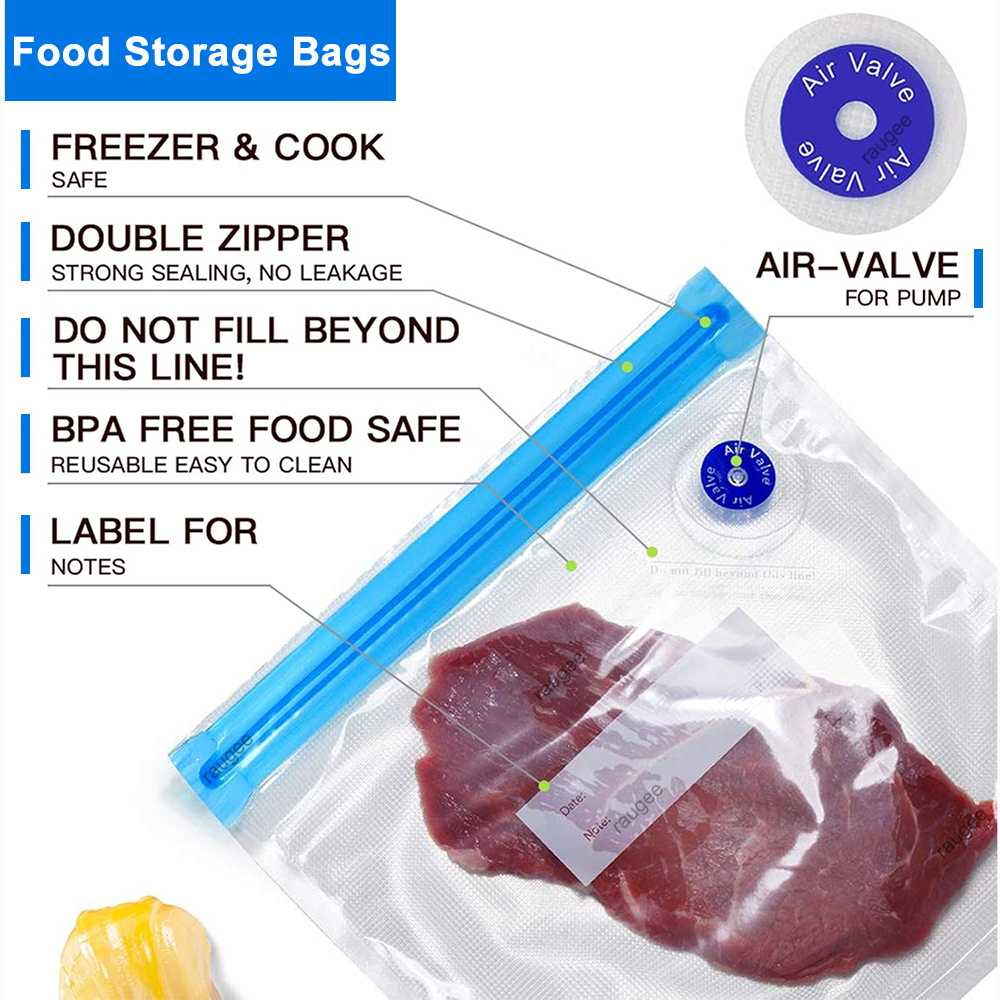 Vacuum Bags Reusable Food Vacu - Food Storage Bags Reusable ulasan dan harga