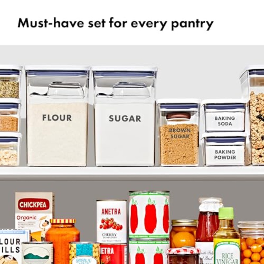 8-Piece Prelabeled Baking POP  - Food Storage For Long Term ulasan dan harga
