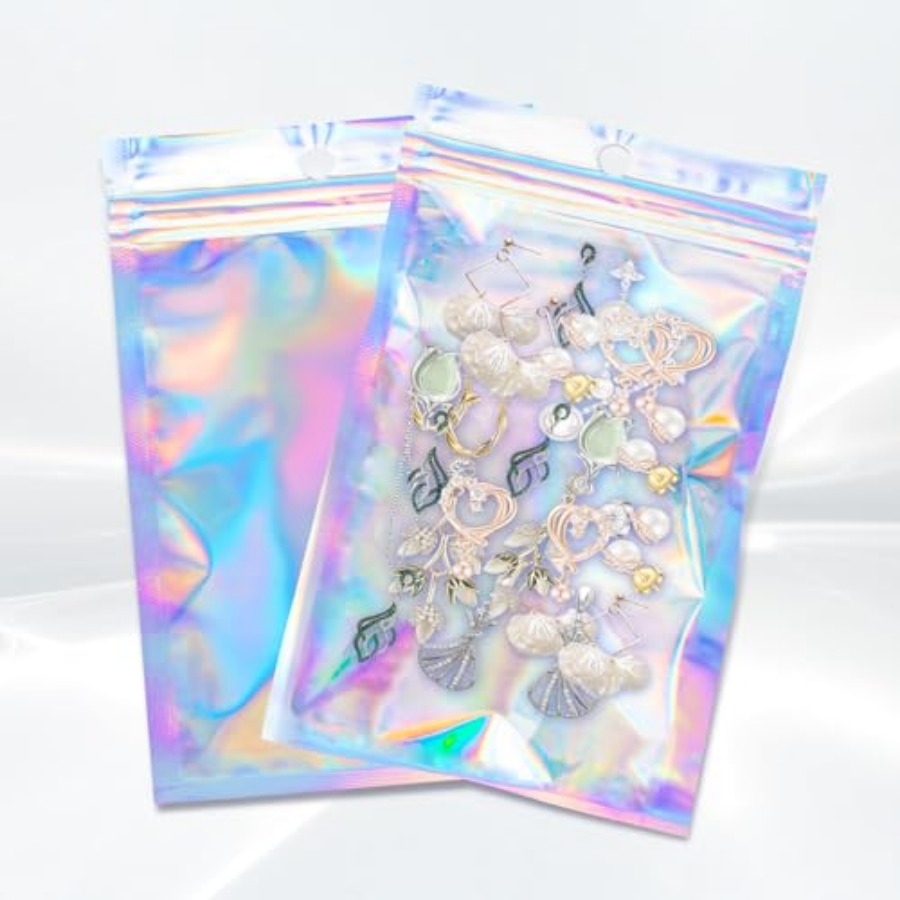 00Pcs Holographic Resealable B - Food Storage Small ulasan dan harga