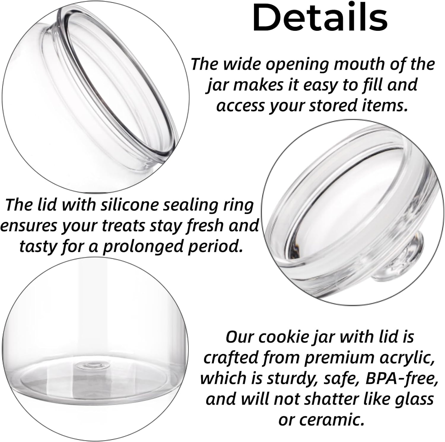 2 Pack 130 oz Large Cookie Jar - Food Storage Canister ulasan dan harga