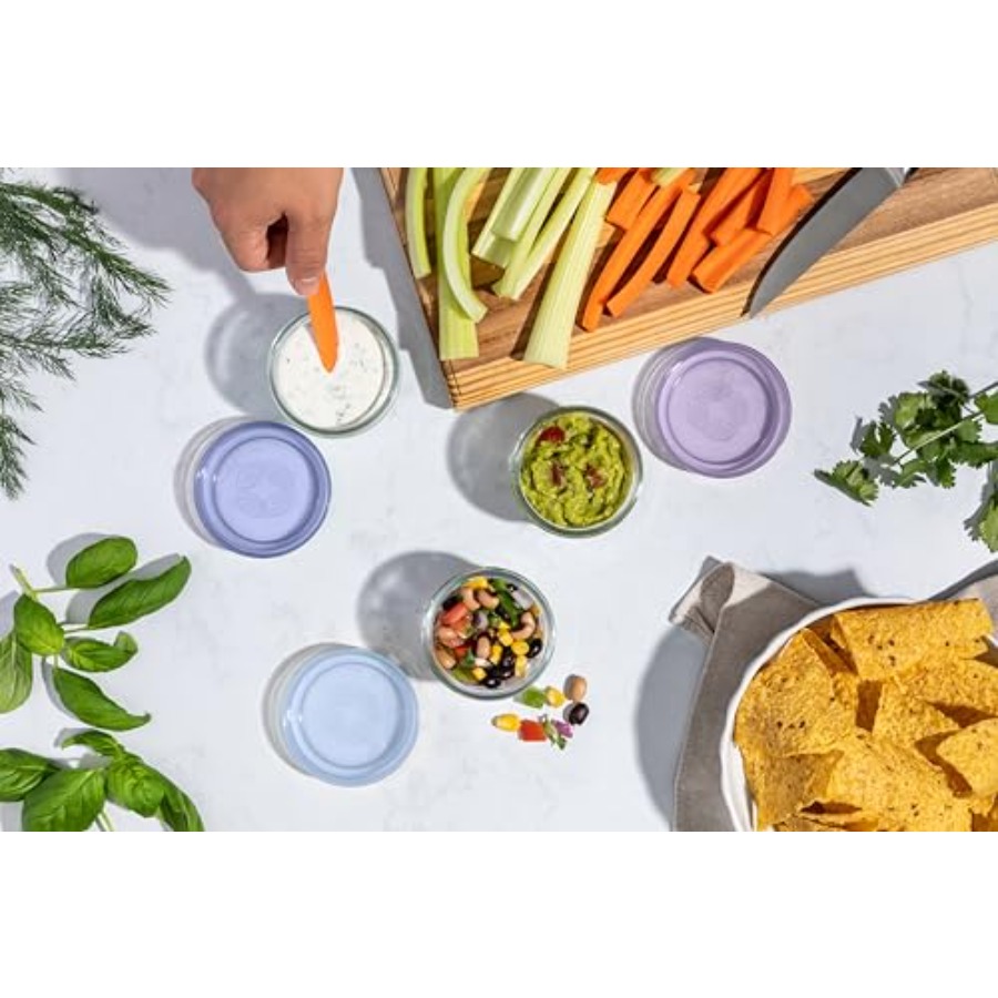 Color Lock Glass Meal Prep Set - Food Storage Glass Set ulasan dan harga