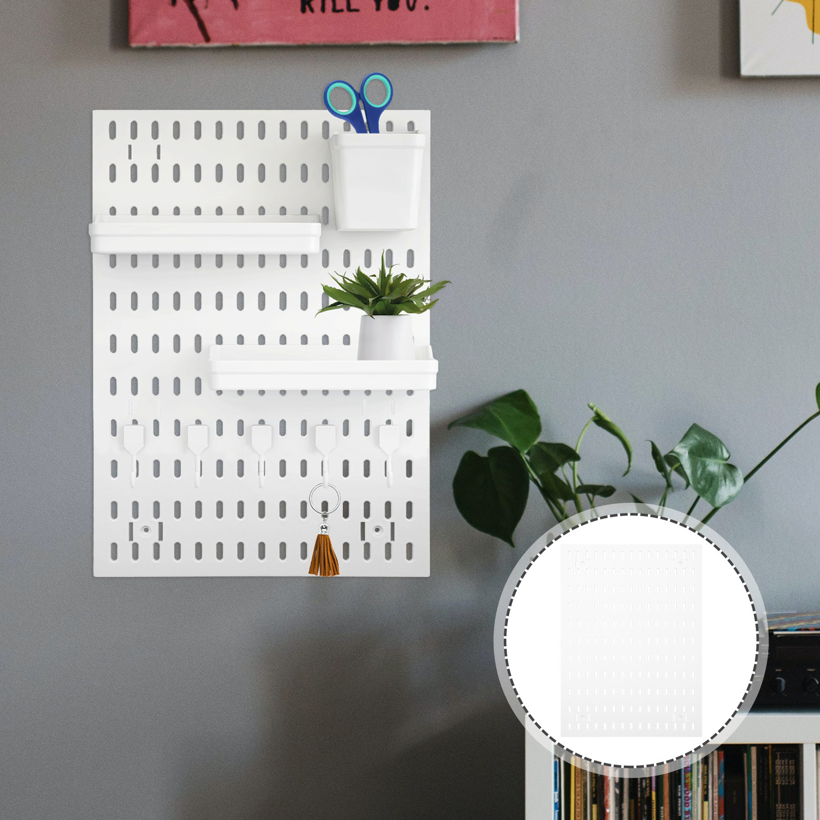 Pegboard Storage Shelf for Wal - Food Storage And Organizer ulasan dan harga
