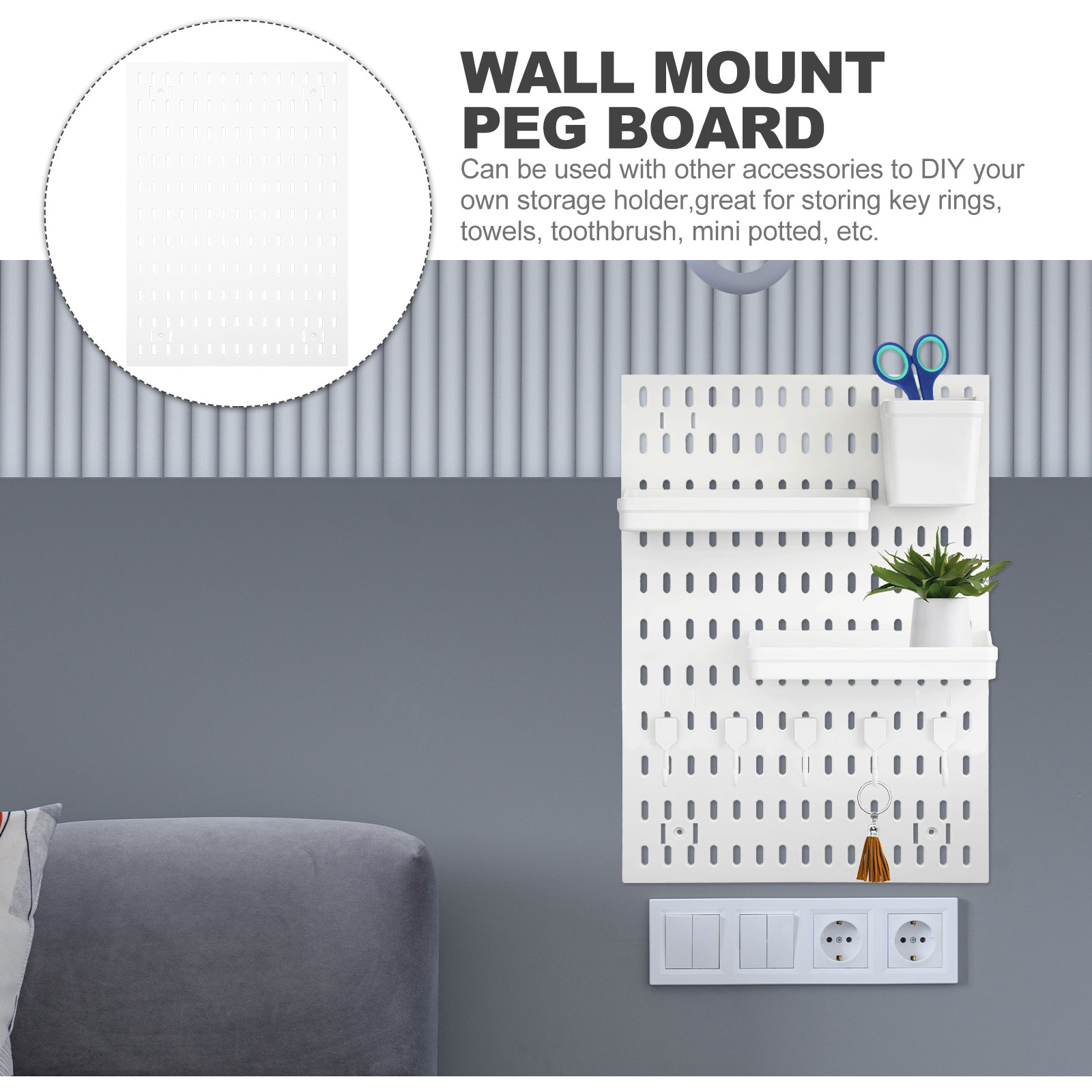 Pegboard Storage Shelf for Wal - Food Storage And Organizer ulasan dan harga