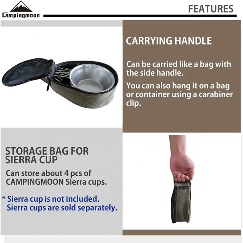 CAMPINGMOON S220-B Canvas Mini - Food Storage And Organizer ulasan dan harga