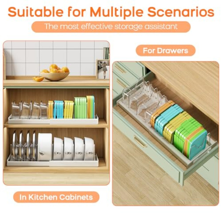 Pots and Pans Organizer for Un - Food Storage And Organizer ulasan dan harga