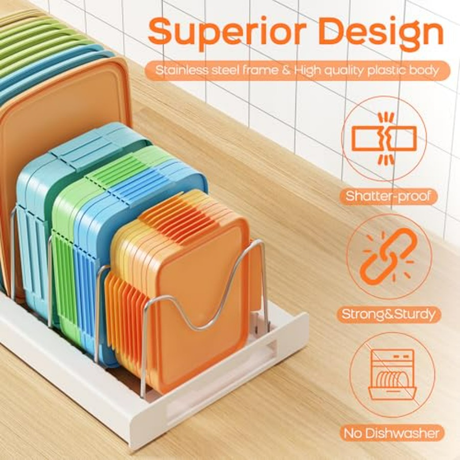 Pots and Pans Organizer for Un - Food Storage And Organizer ulasan dan harga