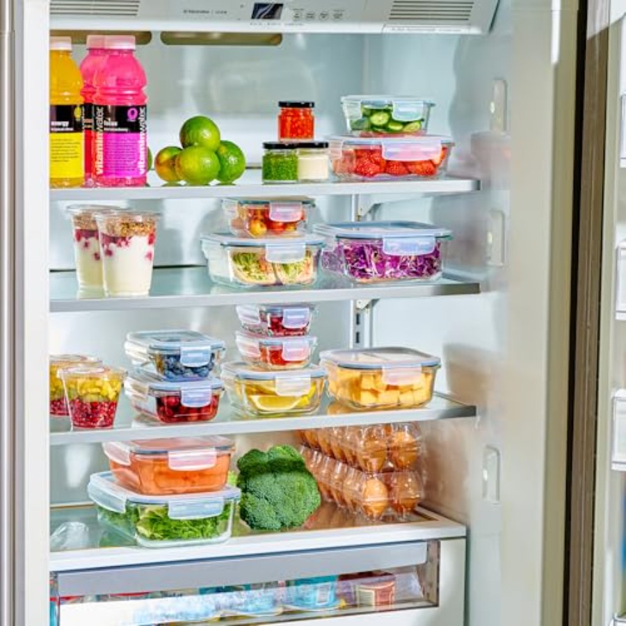 40pc Set Glass Food Storage Co - Food Storage Glass Set ulasan dan harga