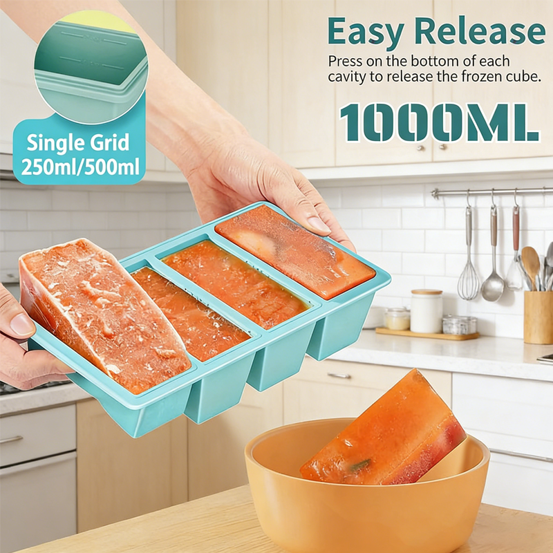 Silicone Ice Tray Mold 250ml 5 - Xxl Food Storage Container ulasan dan harga
