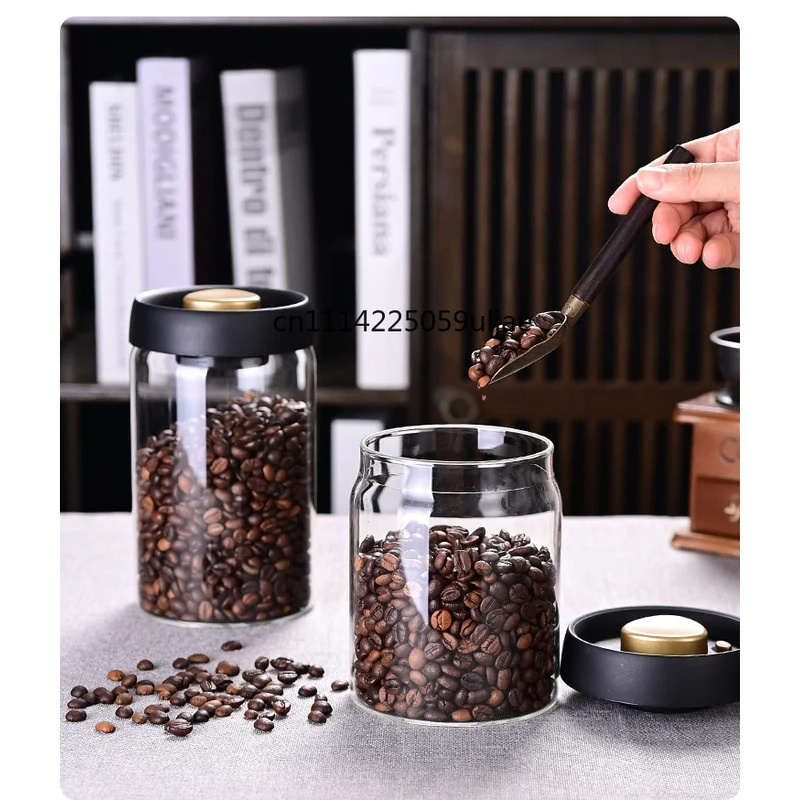 Vacuum Sealed Glass Coffee Bea - Food Storage For Long Term ulasan dan harga