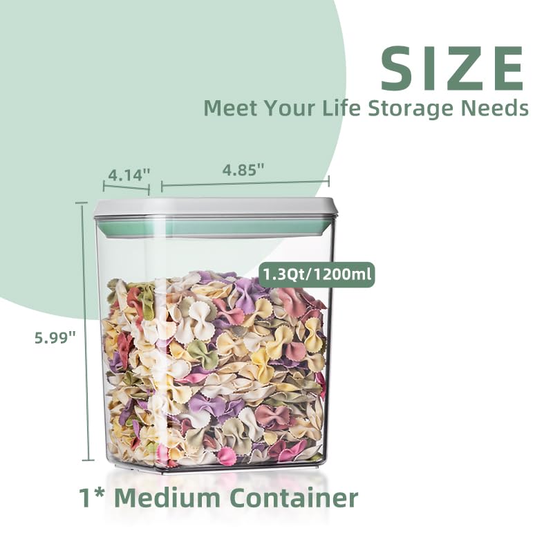 Ankou 3Pcs 1.2L Pop Airtight F - Food Storage And Organizer ulasan dan harga