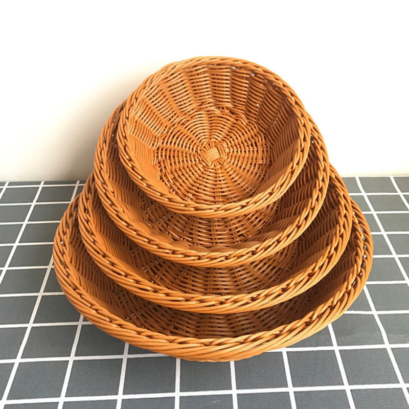 Rattan Wicker Woven Serving Ba - Food Storage In Plants ulasan dan harga