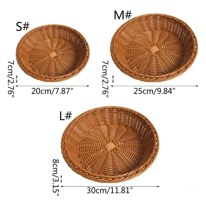 Rattan Wicker Woven Serving Ba - Food Storage In Plants ulasan dan harga