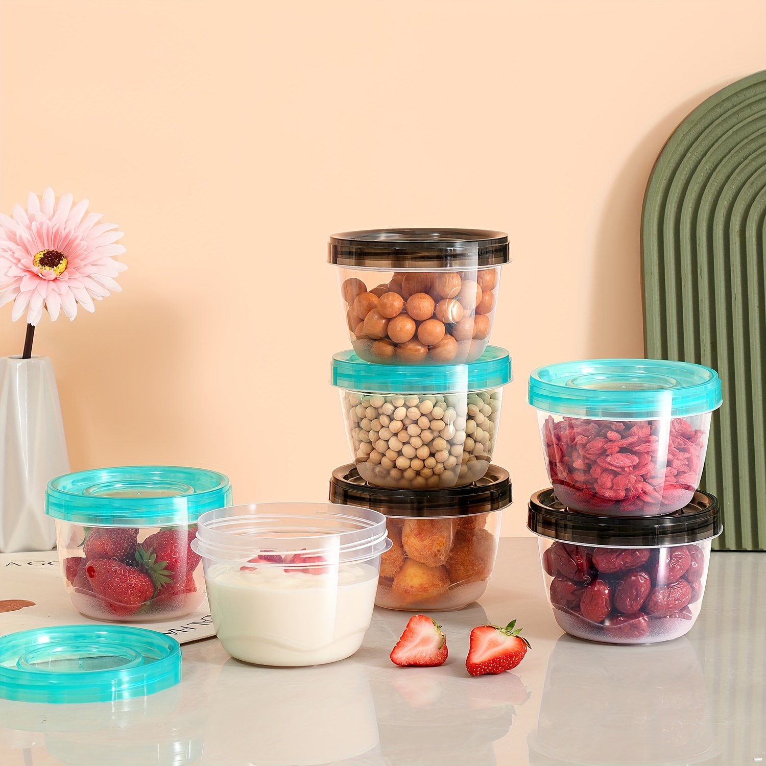 2 Transparent Sealed Food Stor - Food Storage Containers Plastic Box ulasan dan harga