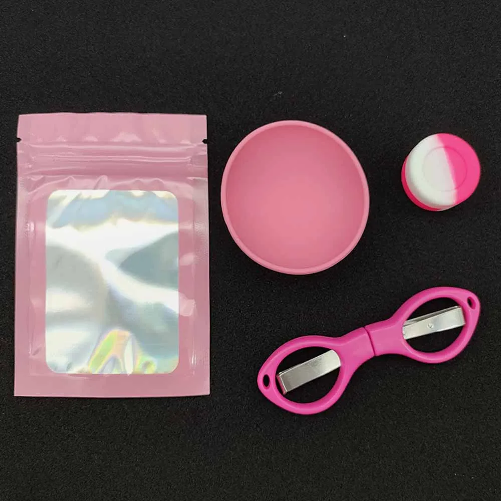 1Set Pink Smoking Kit With Sil - Food Storage Ziploc Bags ulasan dan harga