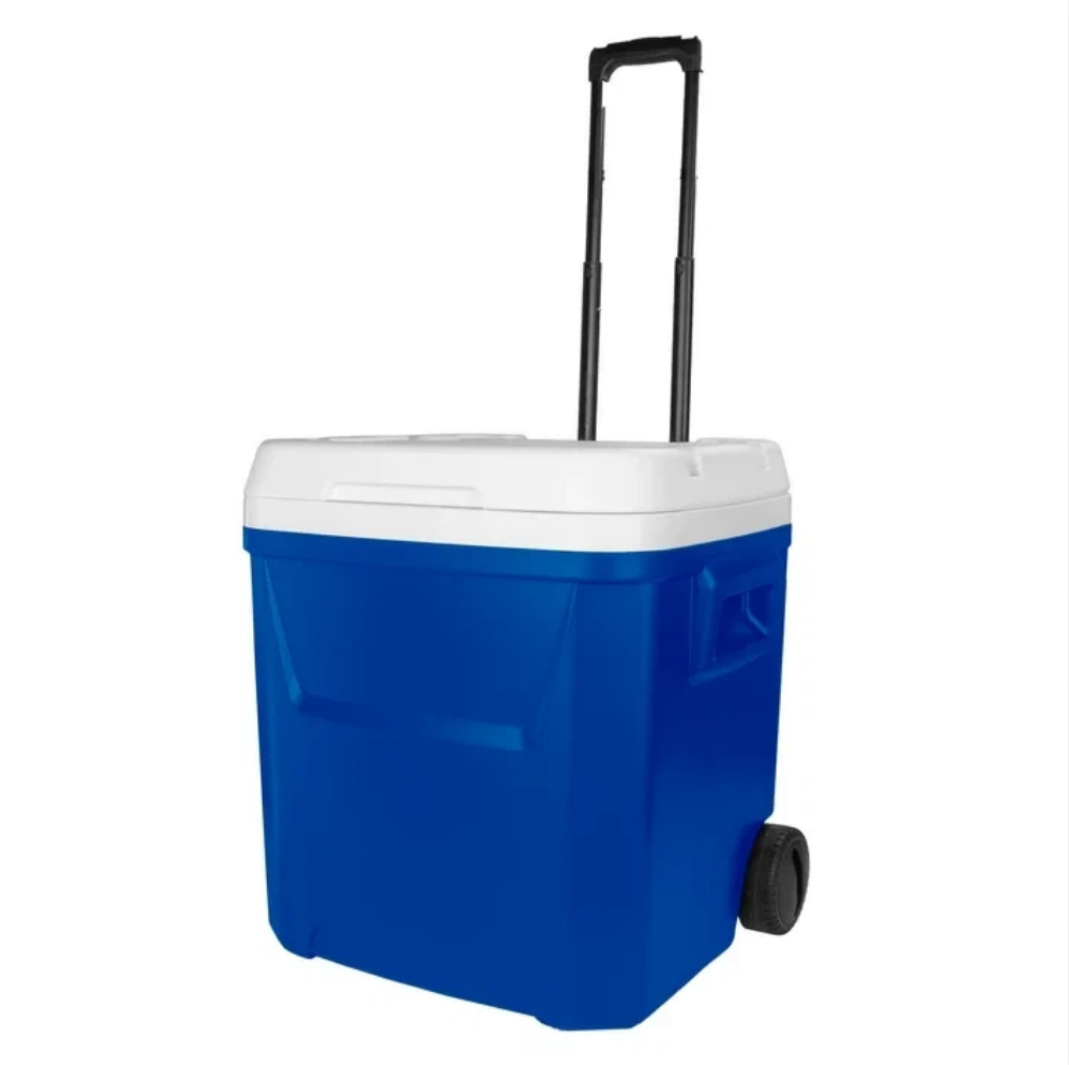60 QT Blue Laguna Wheeled Hard - Food Storage Box Large ulasan dan harga