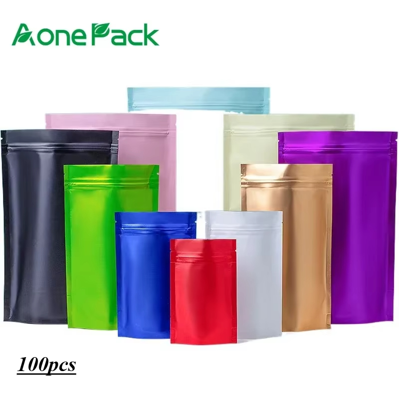 100pcs Custom Matt Finished Se - Food Storage Ziploc Bags ulasan dan harga