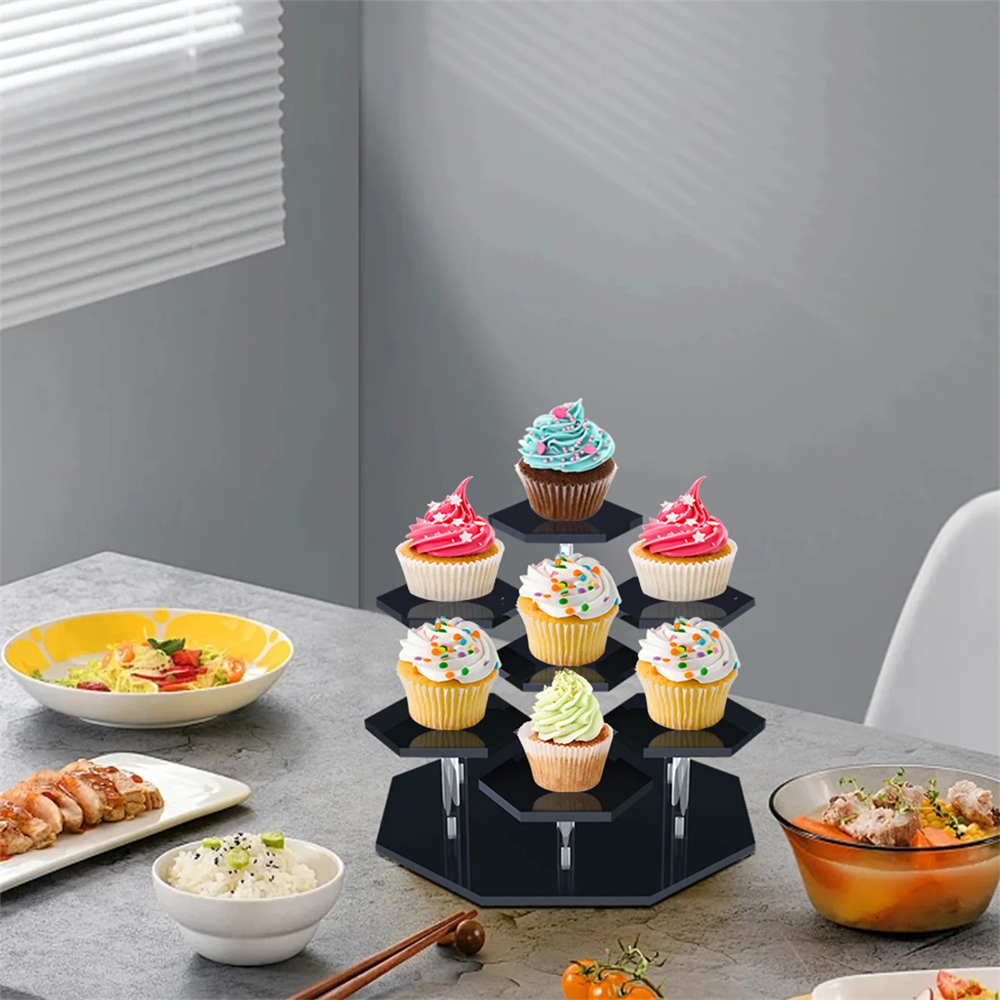 7 Tier Acrylic Display Stand W - Food Storage Small ulasan dan harga