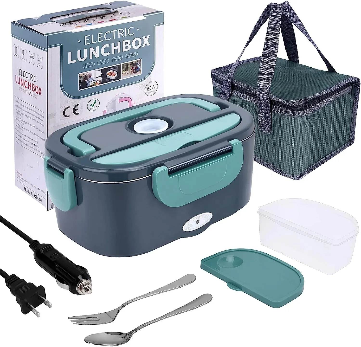 1.5L 60W Electric Portable Lun - Portable Food Warmer ulasan dan harga