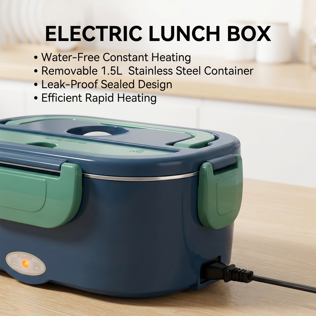 1.5L 60W Electric Portable Lun - Portable Food Warmer ulasan dan harga