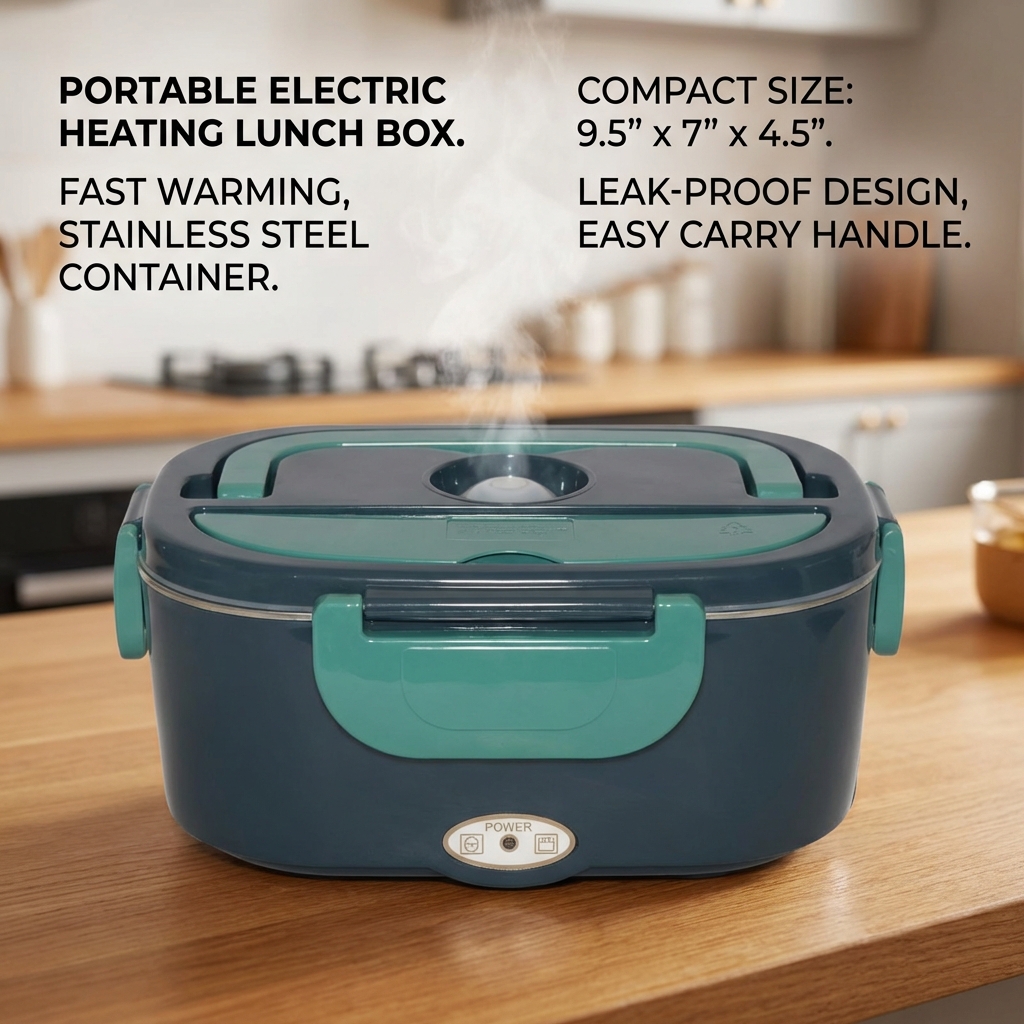 1.5L 60W Electric Portable Lun - Portable Food Warmer ulasan dan harga