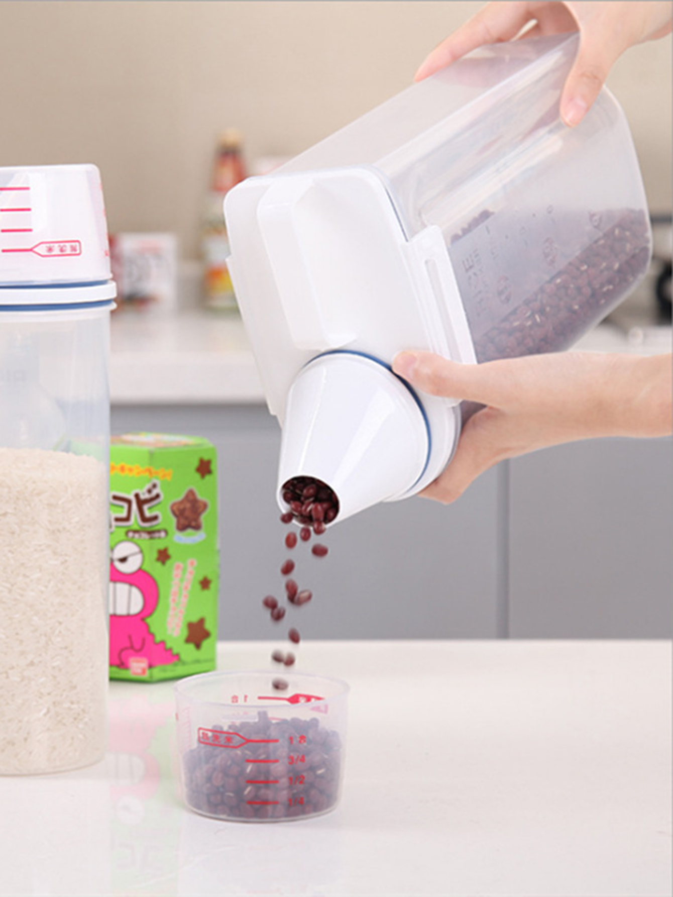 Large Capacity Plastic Rice Bu - Xxl Food Storage Container ulasan dan harga