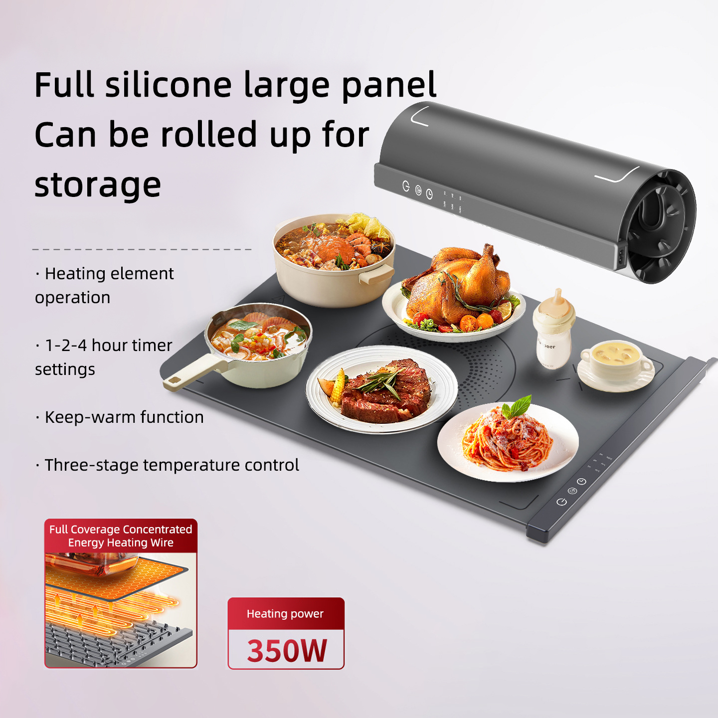 Foldable Food Warmer Mat Elect - Portable Food Warmer ulasan dan harga