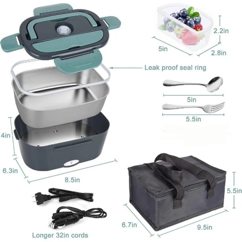 1.5L Electric Lunch Box Food W - Portable Food Warmer ulasan dan harga