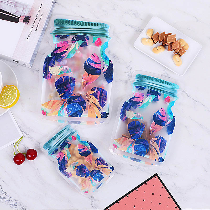 Reusable Mason Jar Zipper Bags - Food Storage Ziploc Bags ulasan dan harga