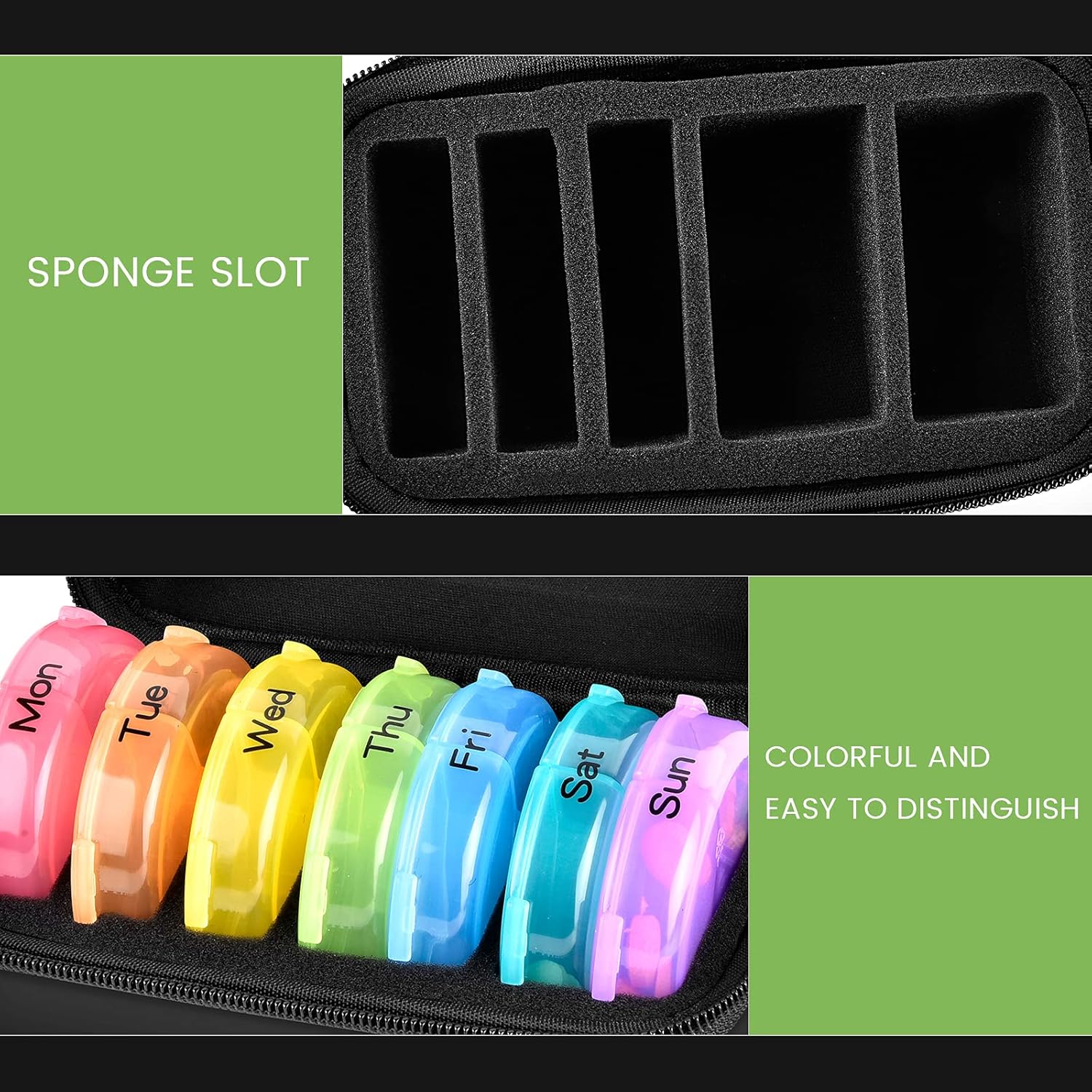 Weekly Pill Organizer 3 Times  - Xxl Food Storage Container ulasan dan harga