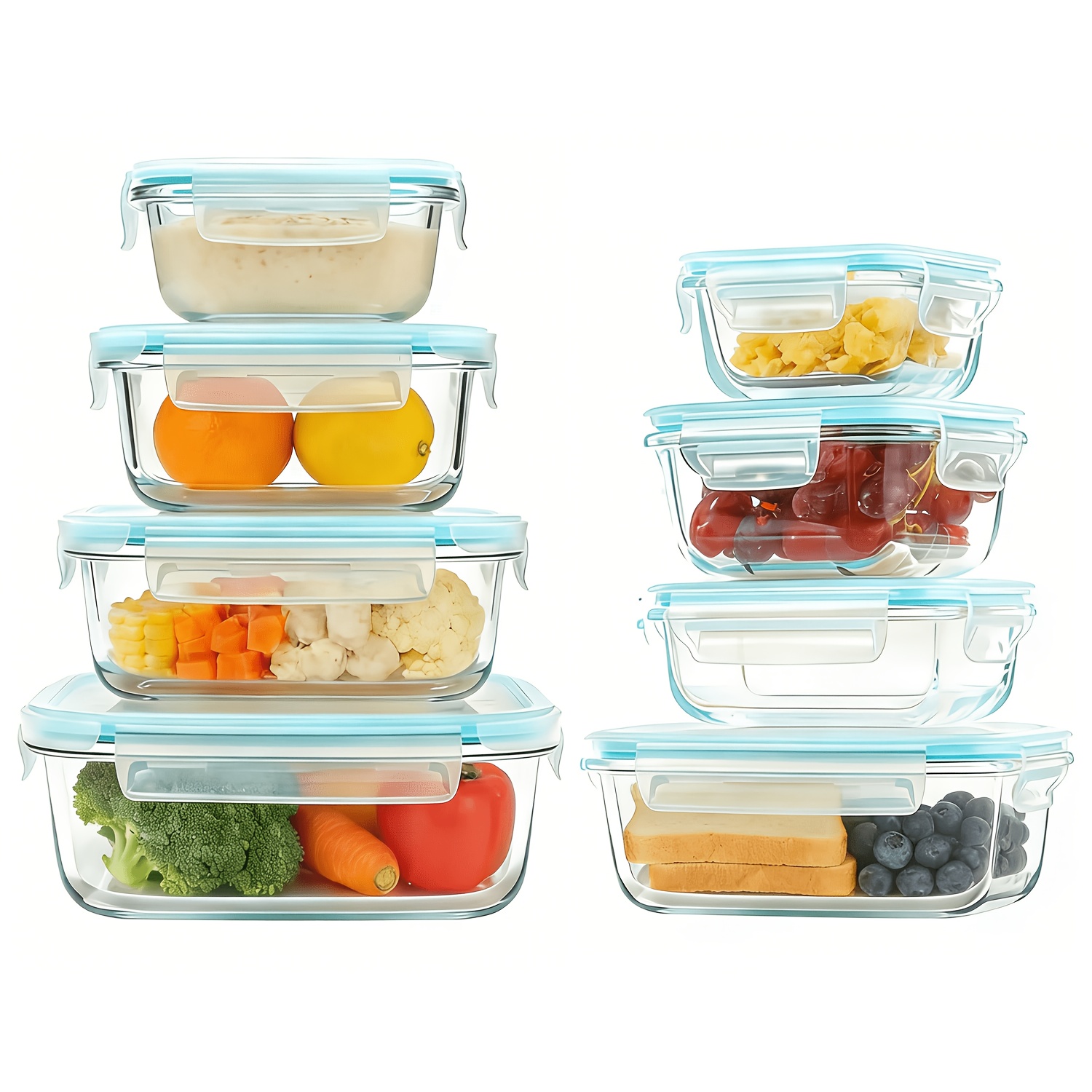 Premium Glass Food Storage Con - Food Storage Containers Plastic Box ulasan dan harga