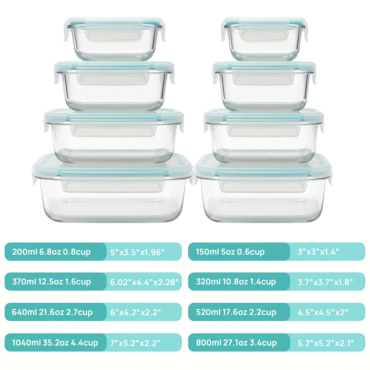 Premium Glass Food Storage Con - Food Storage Containers Plastic Box ulasan dan harga