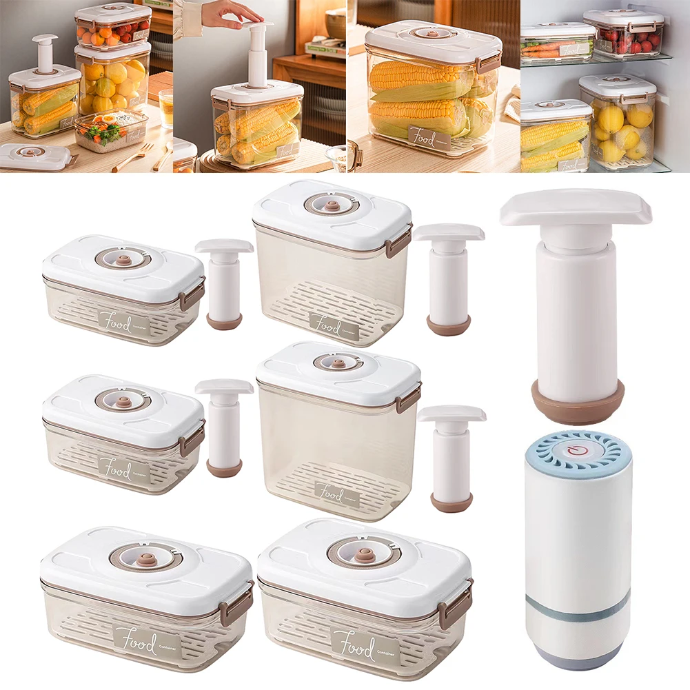 Vacuum Food Storage Box Vacuum - Food Storage Containers Plastic Box ulasan dan harga