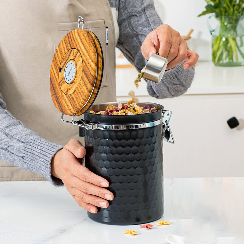 Kitchen Stainless Steel Coffee - Food Storage Canister ulasan dan harga