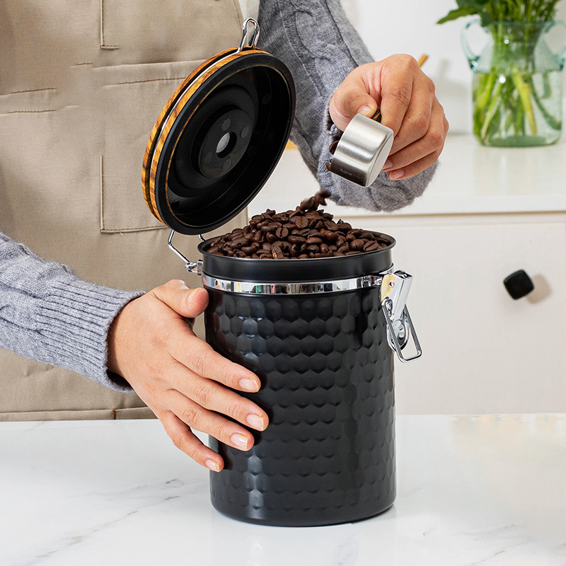 Kitchen Stainless Steel Coffee - Food Storage Canister ulasan dan harga