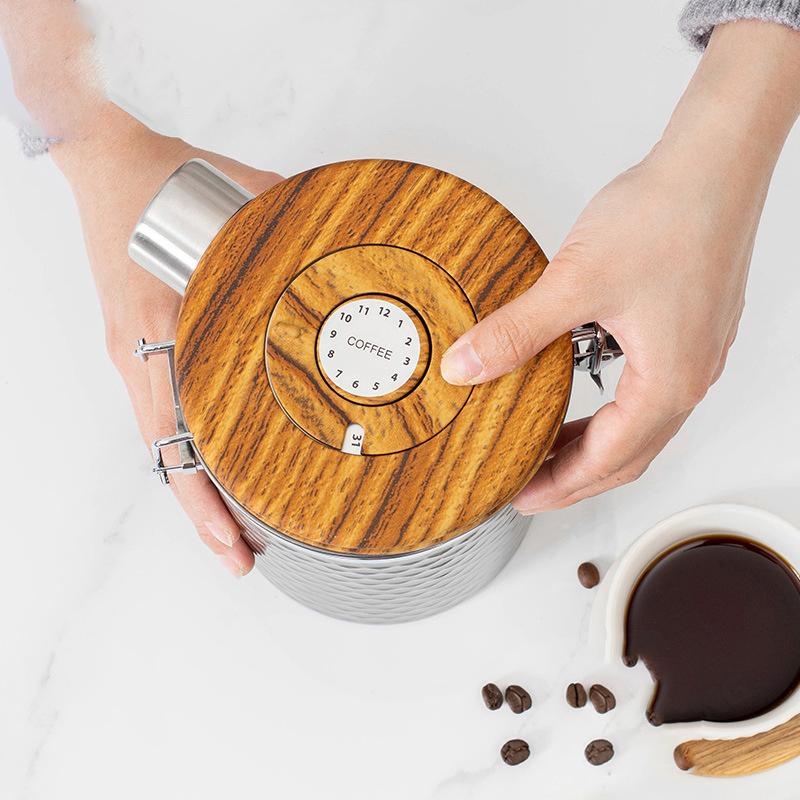 Kitchen Stainless Steel Coffee - Food Storage Canister ulasan dan harga
