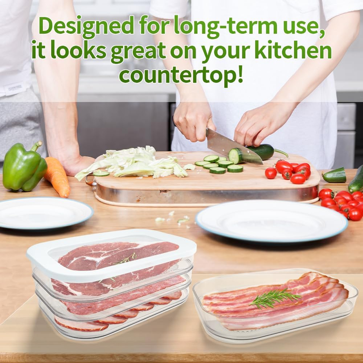 Deli Meat Container for Fridge - Food Storage Containers Plastic Box ulasan dan harga