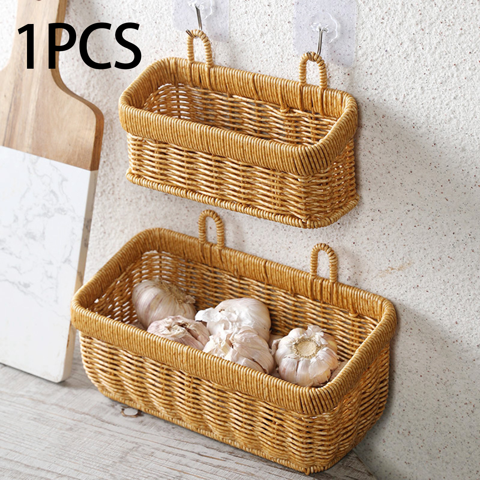 Storage Basket Wall Hanging Wo - Food Storage In Plants ulasan dan harga