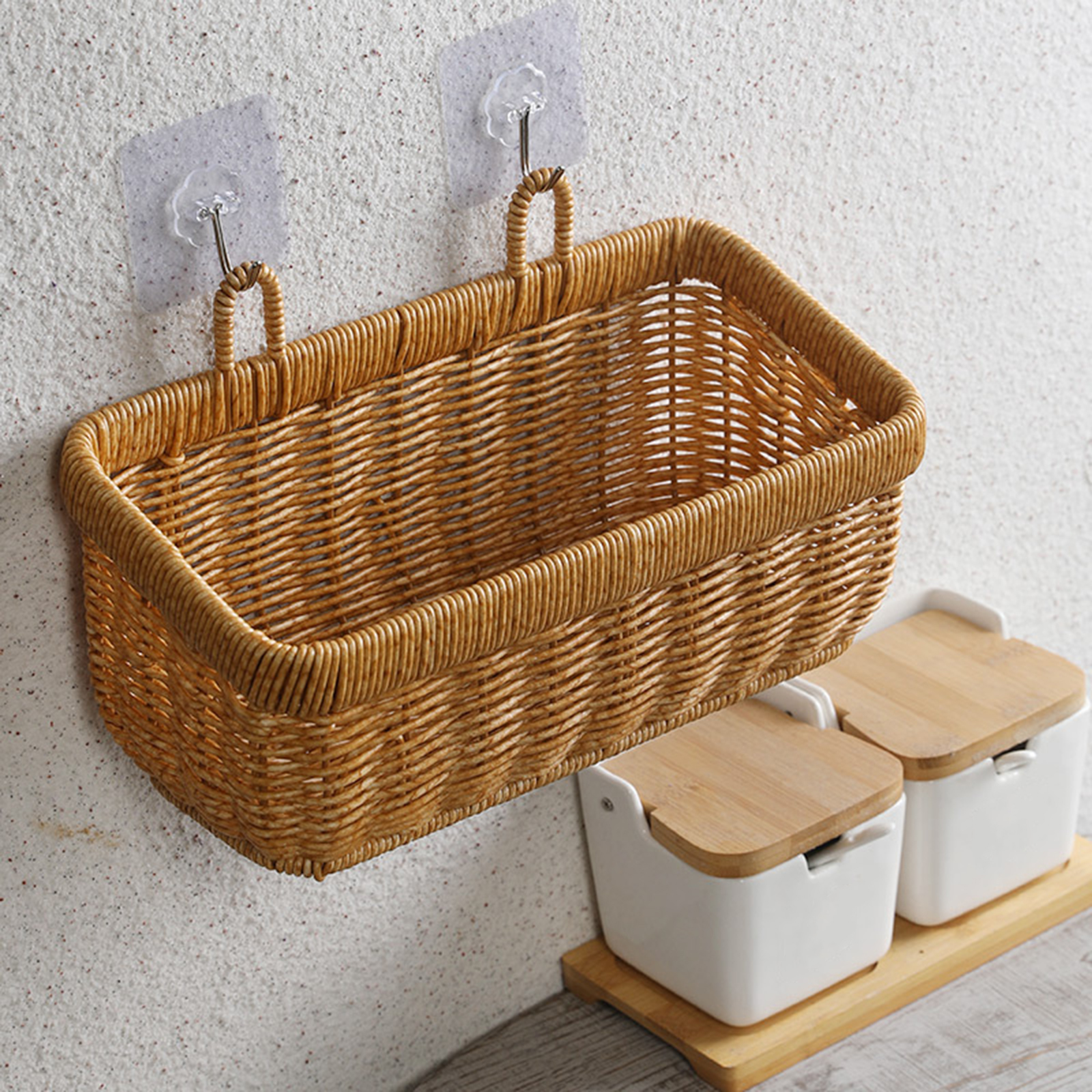 Storage Basket Wall Hanging Wo - Food Storage In Plants ulasan dan harga